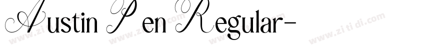 Austin Pen Regular字体转换